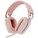 Logitech Zone Vibe 100 slušalke, bluetooth/brezžične, bela/roza, mikrofon
