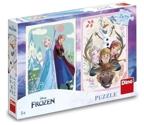 Puzzle Frozen: Anna in Elsa 2x77 kosov