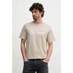 Pepe Jeans Bombažna kratka majica DUMAS TEE bež PM509769
