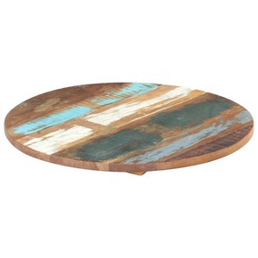Okrogla mizna plošča 80 cm 25-27 mm trden predelan les
