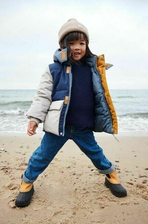 Otroška dvostranska jakna Liewood - modra. Otroški puhovka iz kolekcije Liewood. Podložen model