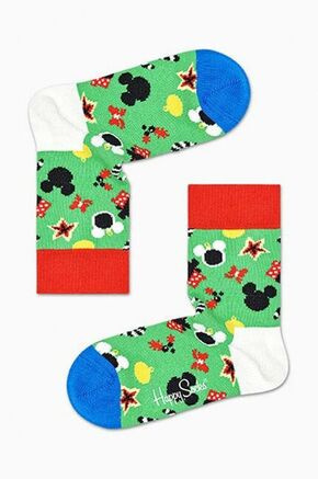 Otroške nogavice Happy Socks x Disney Treemendous zelena barva