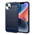 ovitek carbon case za iphone 14, upogljiv gel zadnji ovitek, moder
