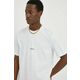 Bombažna kratka majica MSGM moški, bela barva - bela. Ohlapna kratka majica iz kolekcije MSGM, izdelana iz tanke, elastične pletenine. Model iz izjemno udobne in zračne tkanine je idealen za toplejše letne čase.
