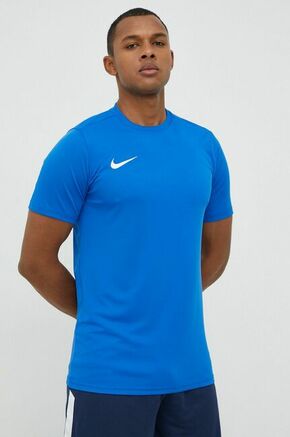 Kratka majica za vadbo Nike - modra. Kratka majica za vadbo iz kolekcije Nike. Model izdelan iz materiala