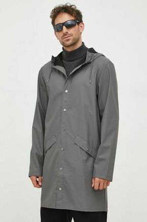 Vodoodporna jakna Rains 12020 Jackets siva barva - siva. Vodoodporna jakna iz kolekcije Rains. Nepodložen model