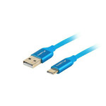 Lanberg lanberg premium qc 3.0 kabel ca-usbo-22cu-0010-bl (usb 2.0 tip a m - usb tip c m; 1m; modra barva)