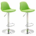 BHM Germany Kiel barski stolčki (SET 2 kosa), umetno usnje, zelena