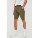 Bombažne kratke hlače Gant moški, zelena barva - zelena. Kratke hlače iz kolekcije Gant. Model izdelan iz enobarvnega materiala.