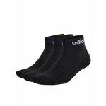 adidas Unisex nizke nogavice Linear Ankle Socks Cushioned Socks 3 Pairs IC1303 Črna