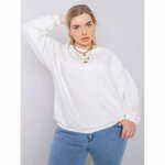 BASIC FEEL GOOD Ženska majica s kapuco plus size MISCHA ecru RV-BL-6316.16X_363102 2XL