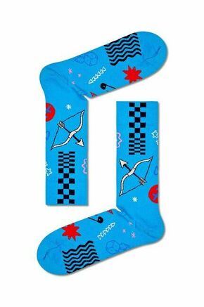 Nogavice Happy Socks Zodiac Sagittarius turkizna barva - turkizna. Nogavice iz kolekcije Happy Socks. Model izdelan iz elastičnega