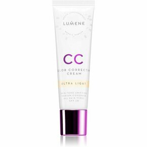 Lumene CC Color Correcting Cream CC krema za poenoten ten kože SPF 20 odtenek 00 Ultra Light 30 ml
