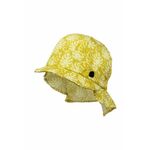 Otroška bombažna kapa Jamiks LEONARD rumena barva - rumena. Otroška kapa iz kolekcije Jamiks. Model izdelan iz vzorčaste tkanine.