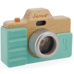 Janod Otroški leseni fotoaparat z zvokom in svetlobo