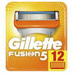 Gillette Fusion Manual vložek za brivnik, 12 kosov