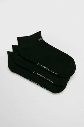Converse nogavice (3-pack) - črna. Nogavice iz zbirke Converse. Model iz elastičnega