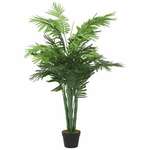 Vidaxl Umetna palma 28 listov 120 cm zelena