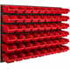 botle Stenska plošča sistema za shranjevanje 115 x 78 cm z 54 kos Škatla viseče Rdeča Zložljive škatle