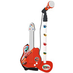 slomart glasbena igrača cars mikrofon rdeča otroška kitara