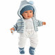 Llorens 42405 BABY ENZO - realistična punčka z zvoki in ohišjem iz mehkega blaga - 42 cm