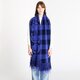 Šali Off-White Bookish Check S Cobalt Blue/ Light Blue Universal
