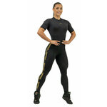Nebbia Workout Jumpsuit INTENSE Focus Black/Gold S Fitnes majica