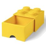 LEGO škatla za shranjevanje s 4 predali, rumena