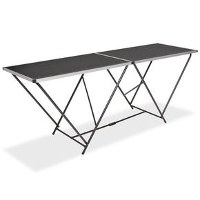 VidaXL Zložljiva miza za tapeciranje MDF in aluminij 200x60x78 cm