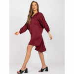 ITALY MODA Ženska obleka FLEVOLAND burgundska DHJ-SK-13938-1.63P_383605 Univerzalni