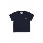 BOSS otroški t-shirt 62-98 cm - mornarsko modra. Otroški t-shirt iz kolekcije BOSS. Model izdelan iz tanke, elastične pletenine.
