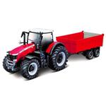 Bburago 1:50 kmetijski traktor Massey FERGUSSON 8740S traktor s prikolico