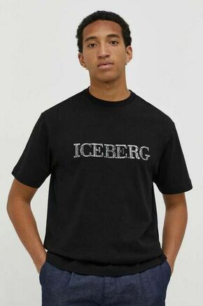 Bombažna kratka majica Iceberg moški