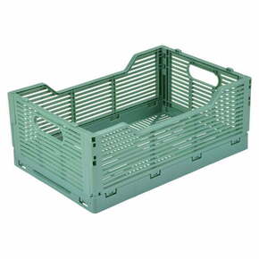 Svetlo zelena plastična škatla za shranjevanje 30x20x11.5 cm – Homéa