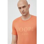 Bombažna kratka majica Joop! oranžna barva - oranžna. Lahkotna majica iz kolekcije Joop!. Model izdelan iz tanke, elastične pletenine. Nežen material, prijeten na dotik.