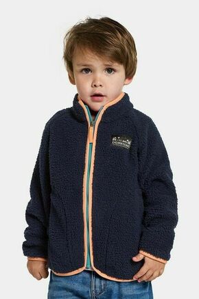 Otroški pulover Didriksons GIBBS KIDS FULLZIP mornarsko modra barva - mornarsko modra. Otroški pulover iz kolekcije Didriksons. Model z zapenjanjem na zadrgo