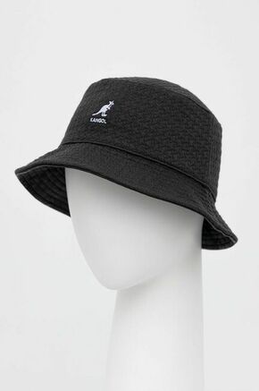 Dvostranski klobuk Kangol črna barva - črna. Klobuk iz kolekcije Kangol. Model z ozkim robom
