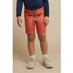 Otroške kratke hlače Mayoral soft rdeča barva - rdeča. Otroške kratke hlače iz kolekcije Mayoral. Model izdelan iz gladke pletenine.