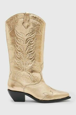 Usnjeni kavbojski škornji AllSaints Dolly Boot ženski