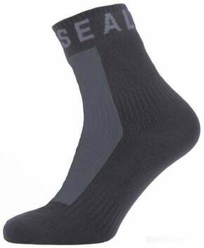 Sealskinz Waterproof All Weather Ankle Length Sock with Hydrostop Black/Grey M Kolesarske nogavice