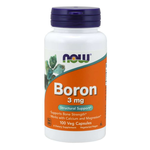 NOW Foods Bor (bor), 3 mg, 100 kapsul