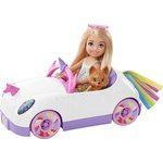 Mattel Barbie Chelsea in kabriolet z nalepkami
