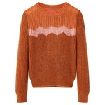vidaXL Otroški pulover pleten konjak 116