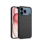 Gumiran ovitek (TPUL Nude) za Apple iPhone 17 Pro, črn