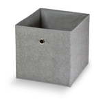 Siva škatla za shranjevanje Domopak Stone, 32 x 32 cm