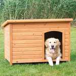 Trixie lesena hiška za pse, ravna streha, XL