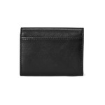 Usnjena denarnica Polo Ralph Lauren ženski, črna barva - črna. Mala denarnica iz kolekcije Polo Ralph Lauren. Model izdelan iz naravnega usnja.