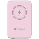 VERBATIM Powerbank Charge 'n' Go, magnetna, 10000 mAh, USB-C, roza