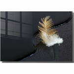 Steklena slika 100x70 cm Feather – Wallity