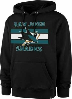 San Jose Sharks NHL Burnside Pullover Hoodie Jet Black L Hokejski pulover